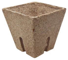 Стаканчик торф'яної квадратний Jiffy (Джиффі), 6x6см, 10шт, TM ROSLA (Росла) 1
