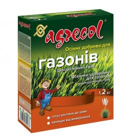 Комплексне мінеральне добриво для газонів Agrecol (Агрекол), 0.8.30, 1.2кг, Осінь