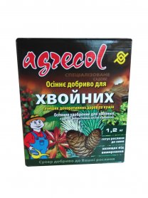 Комплексне добриво Агрекол Осінь для хвойних рослин 0.0.25, 1.2 кг