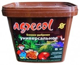 Комплексне добриво універсальне Agrecol Осінь NPK 0.13.27, 5 кг (30237) 1